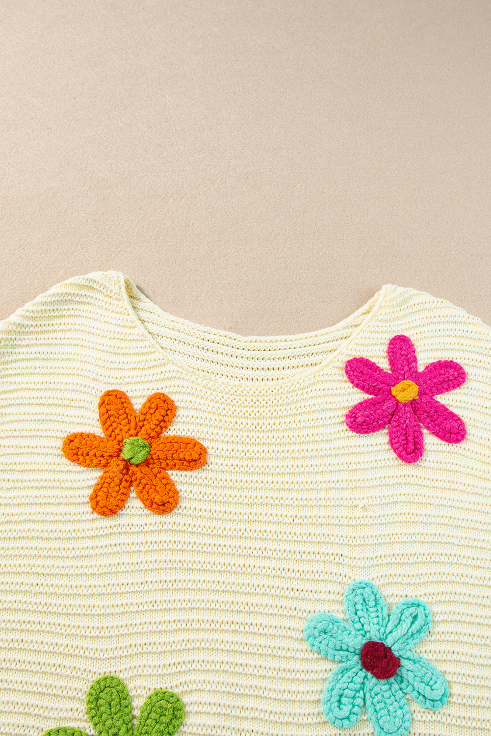 Flower Crochet Knitted Top