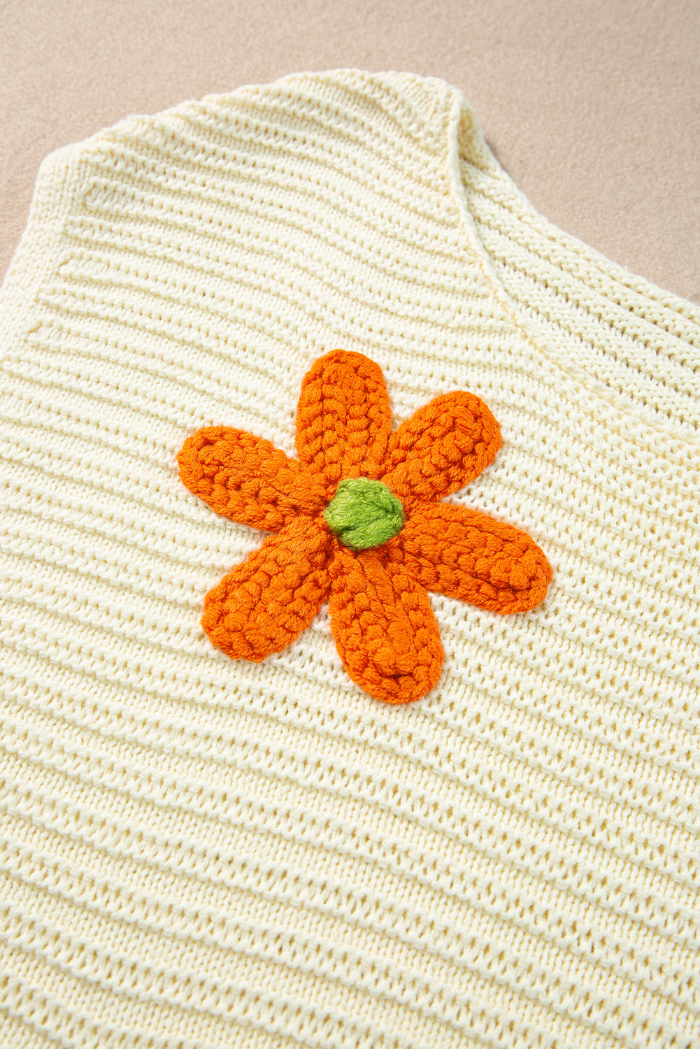 Flower Crochet Knitted Top