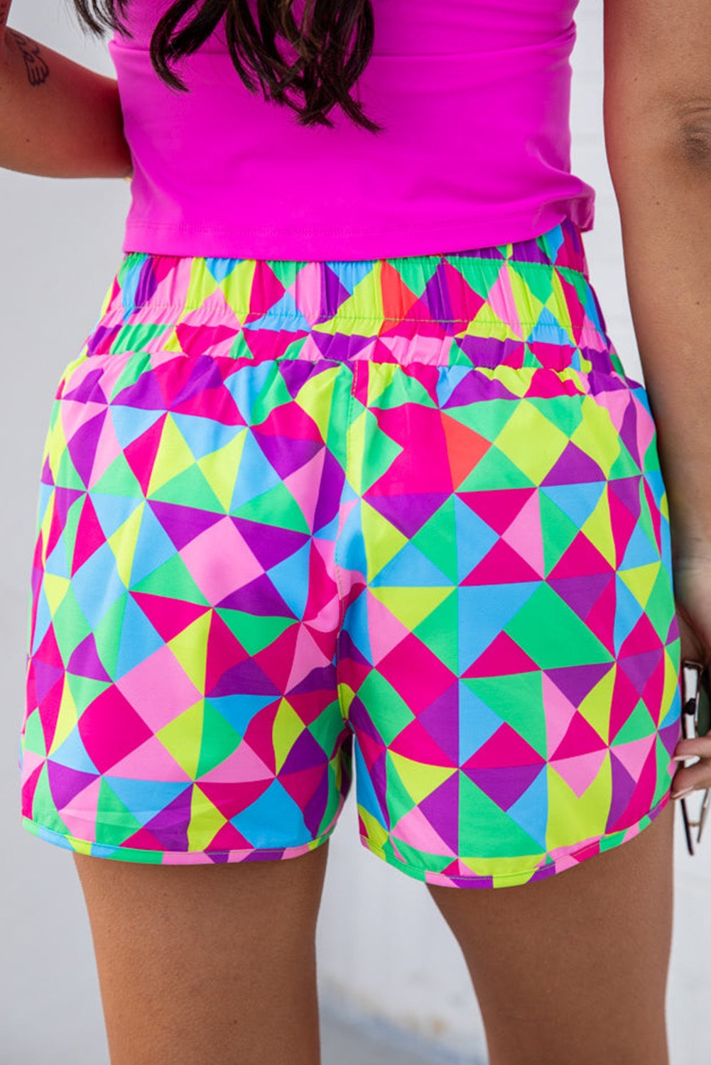 Geometric Multicolor Shorts